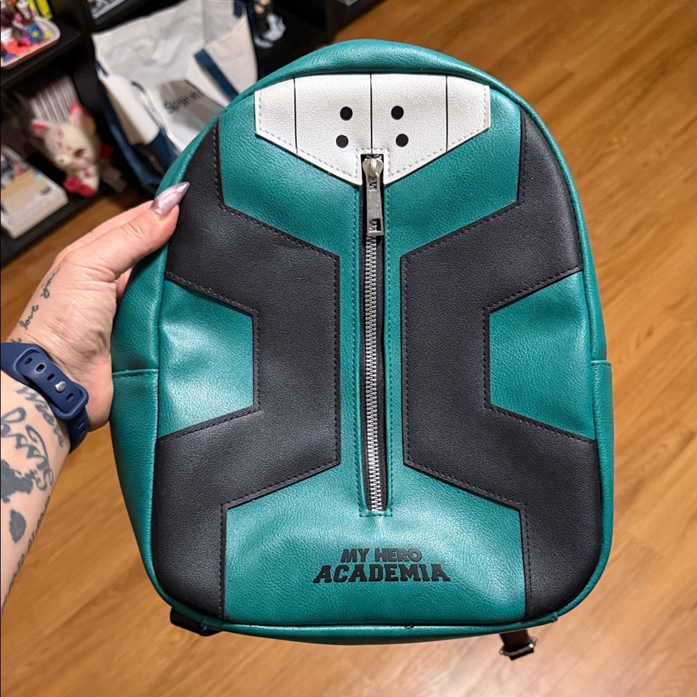 Green and Black Backpack